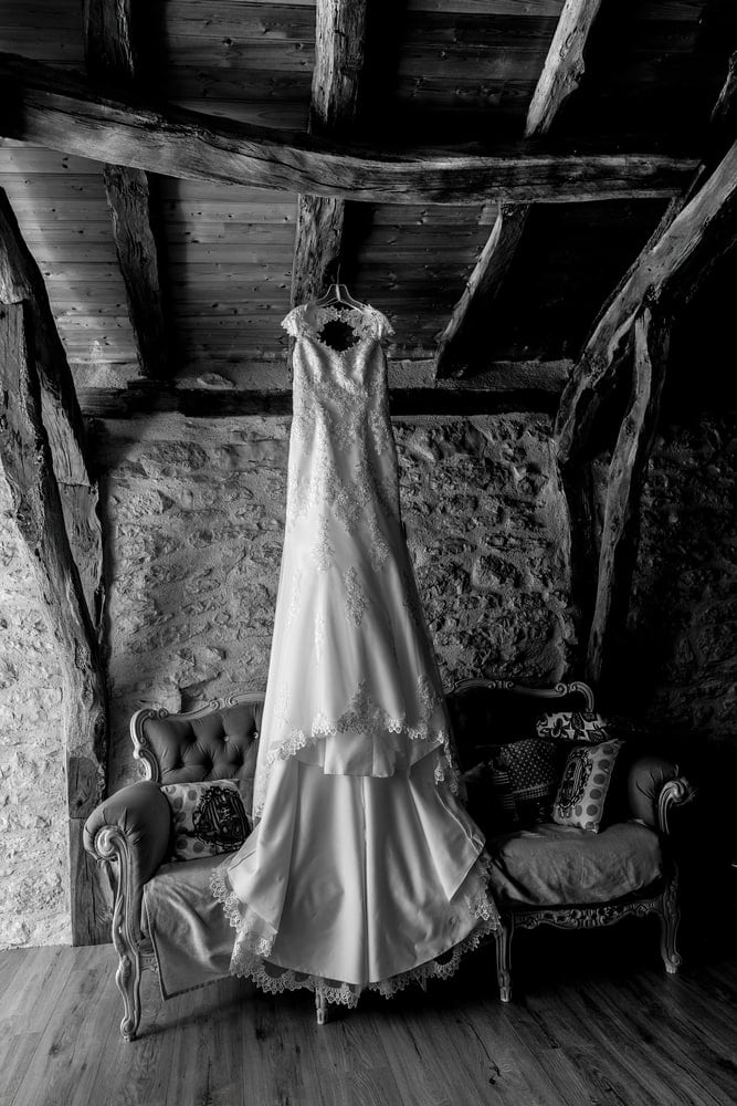 Details robes mariees photographe mariage Toulouse