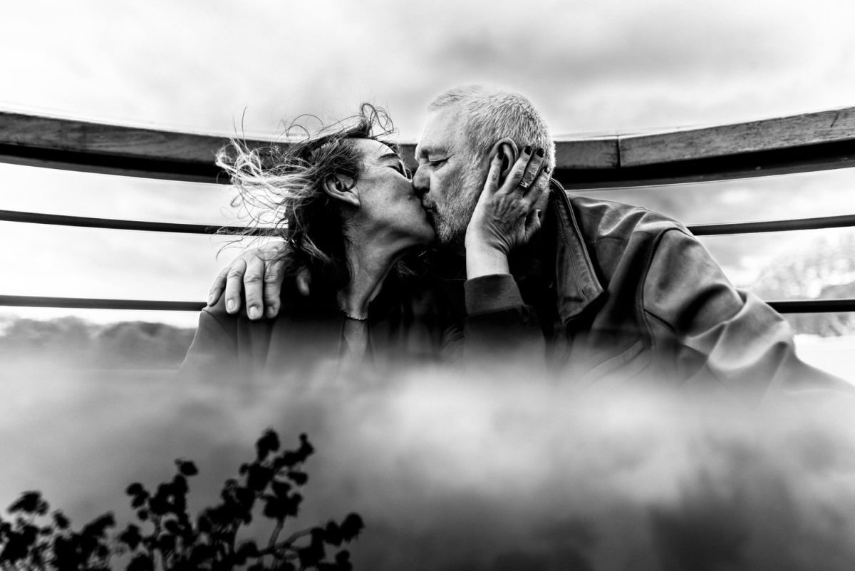 Séance photo couple à la pointe d’Ina, au bord de la Garonne, Toulouse