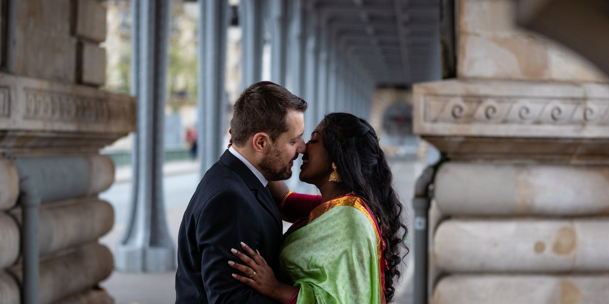 balade amoureux paris mariage sri-lankais