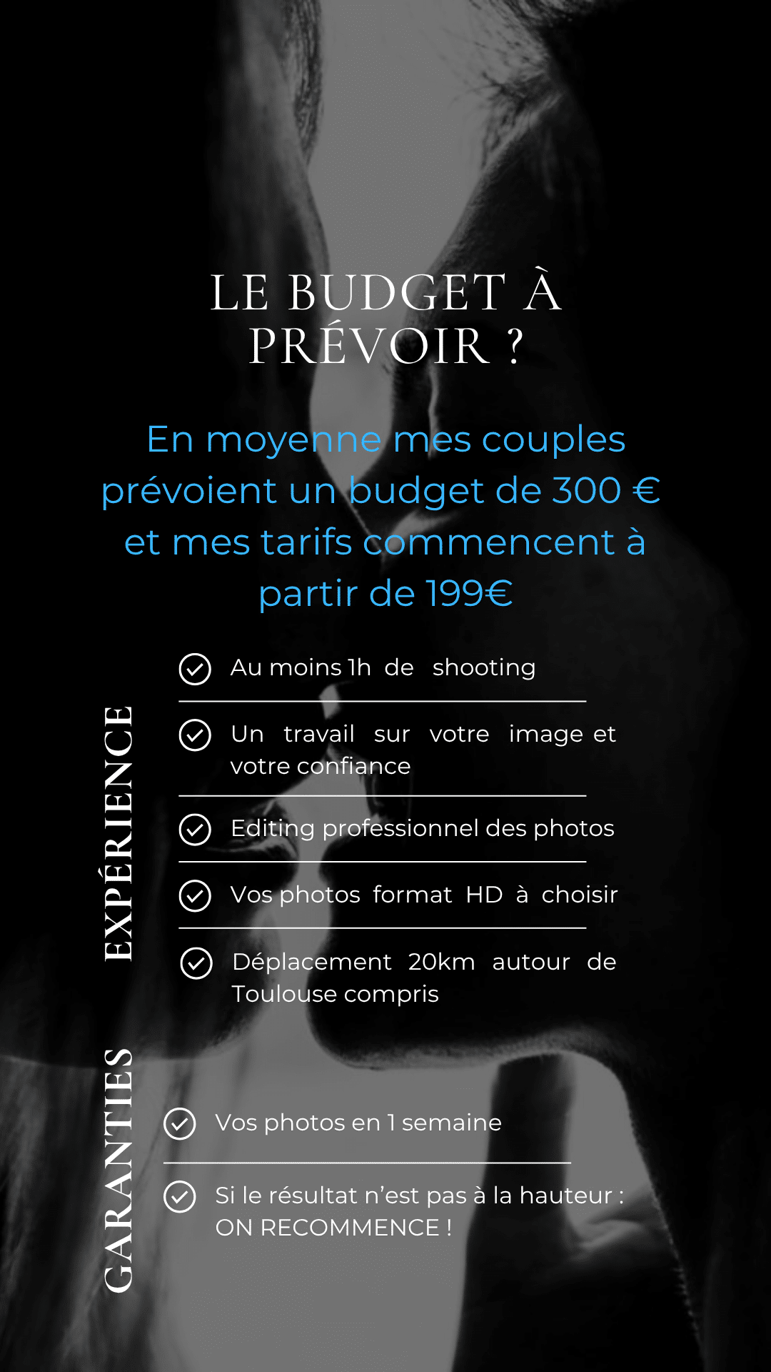 Tarifs de la séance photo couple à Toulouse
