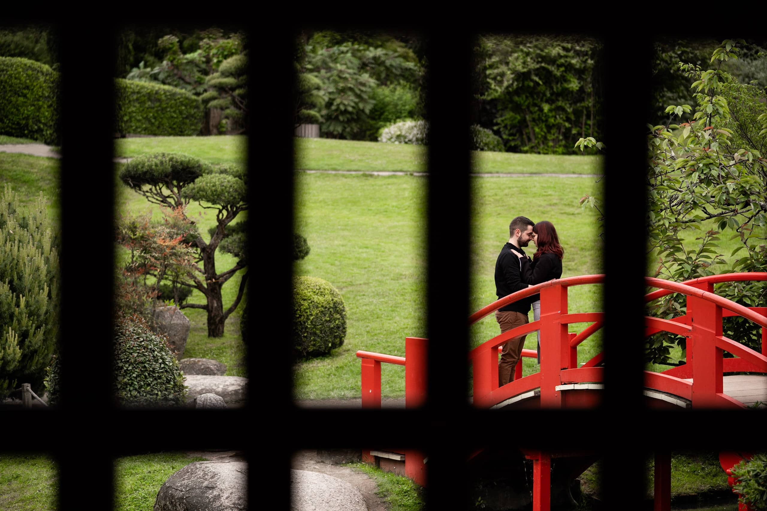 Séance photo couple au jardin japonais de Compans-Caffarelli, Toulouse